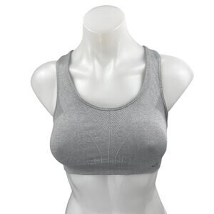 Champion Gray Sleeveless Racerback Athletic Cami Sports Bra Crop Tank Top Size S